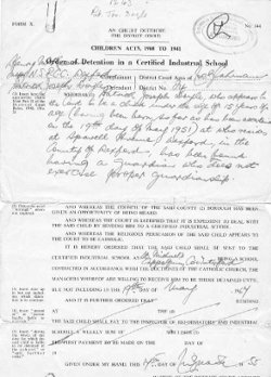 Paddy's Order of Detention click to enlarge